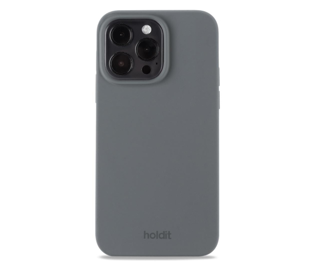 Holdit Silicone Case iPhone 14 Pro Max Space Gray - 1148681 - zdjęcie